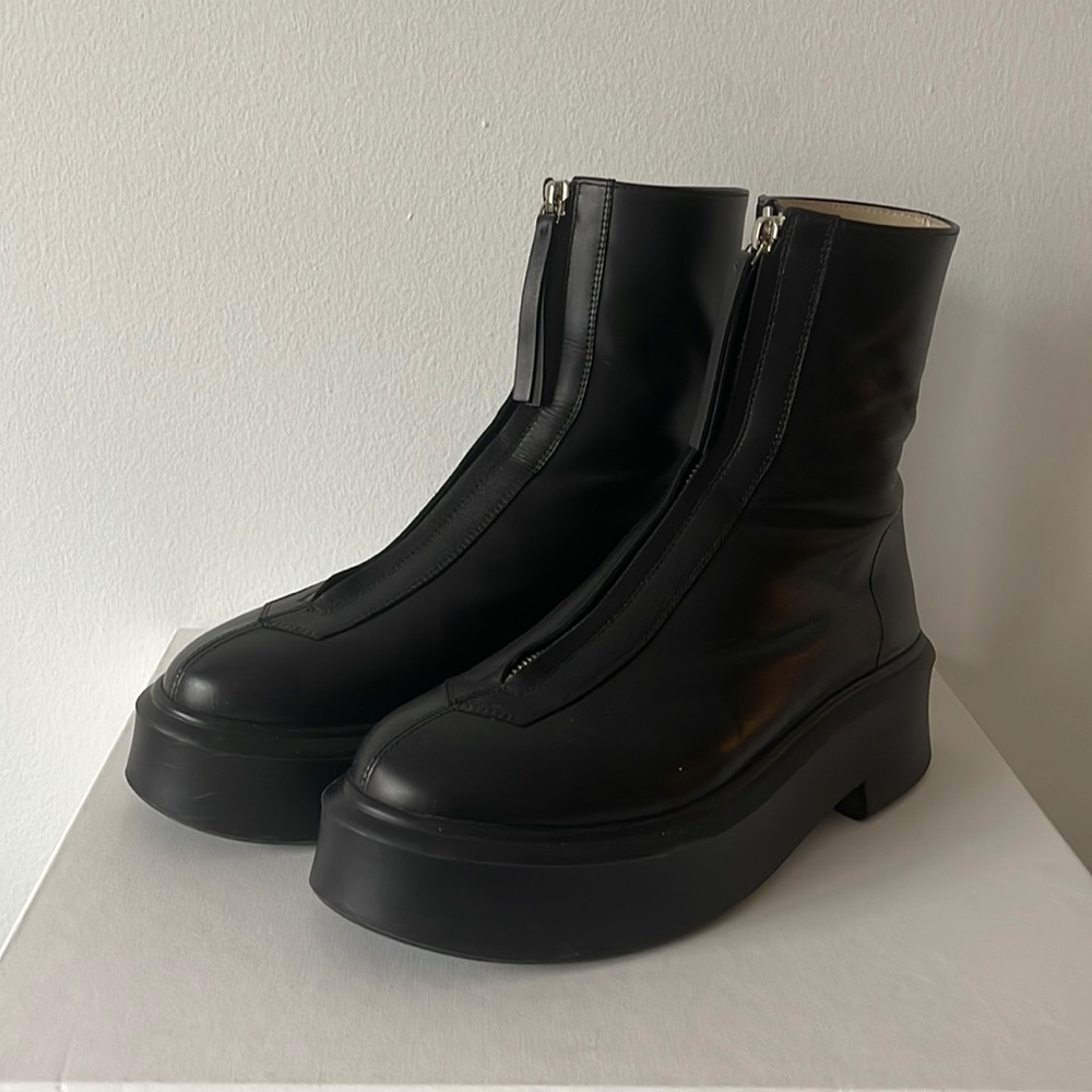 The Row zip up boots. Size 38.